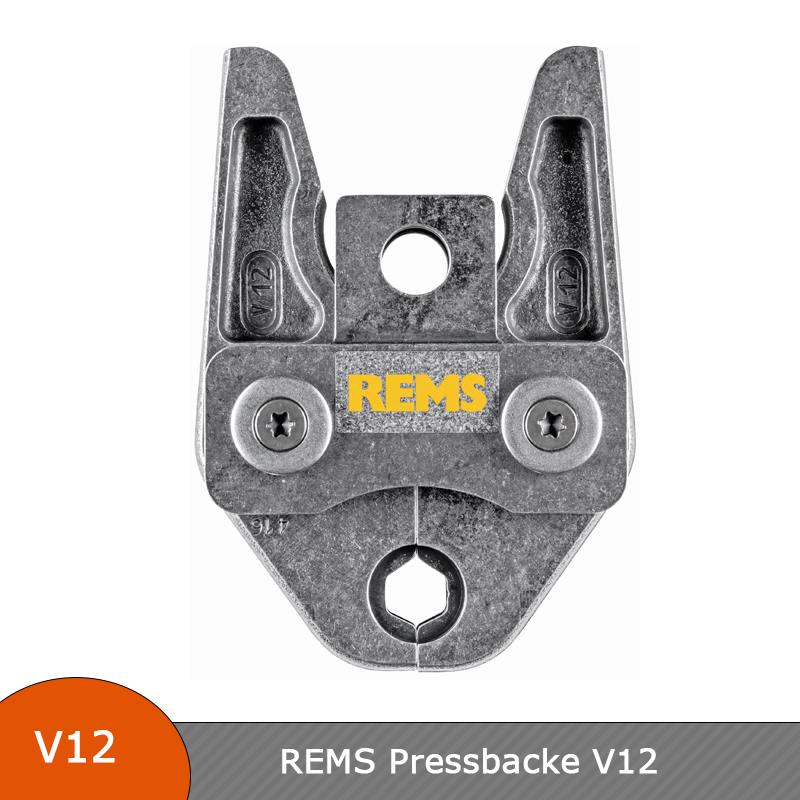 REMS Pressbacke / Presszange mit V  Profil für elektrische Radial-Pressmaschinen 