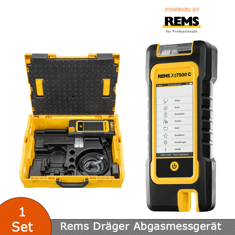 Rems Dräger FG7500 Set 5603105 Abgasmessgerät in der L-Boxx