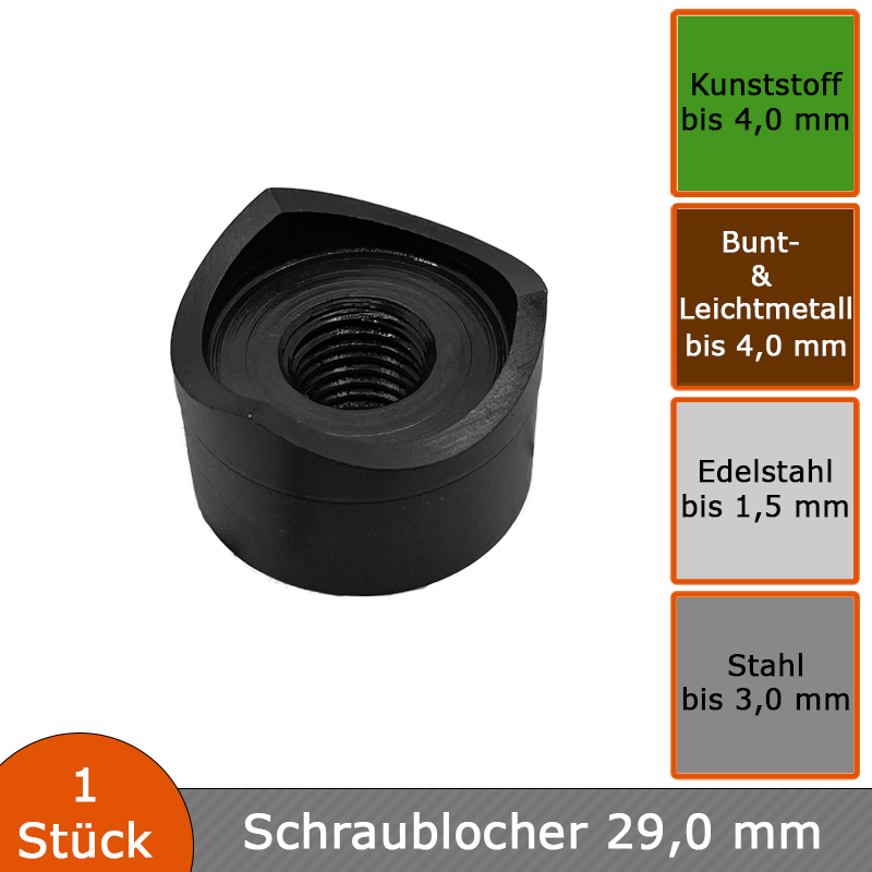 Verlegehilfen Schraublocher 29,0 mm 2