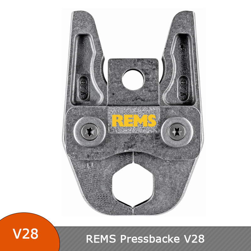 REMS Pressbacke / Presszange mit V  Profil für elektrische Radial-Pressmaschinen 