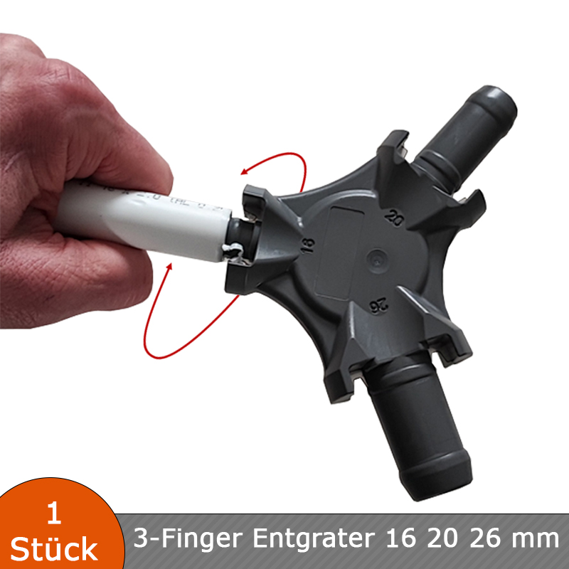 Verlegehilfen Kalibrierer - Entgrater - Anfaser / für Verbundrohr 16 x 2 - 20 x 2 - 26 x 3